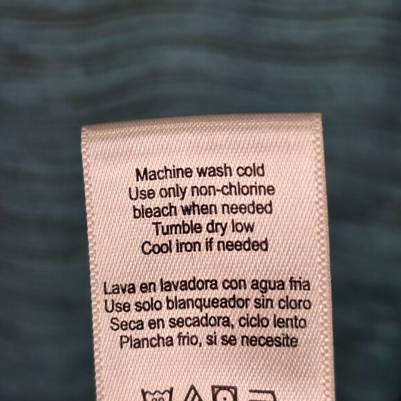 Mens Reebok Heathered Teal Active T Shirt Short Sleeve Polyester Stretch Size XL - Picture 8 of 8